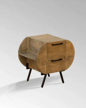 PEBLE DECK - TWO DRAWER BED SIDE