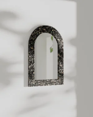 BLACK DOOR WALL MIRROR
