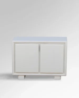 WHITE GREEK - TWO DOOR CABINET